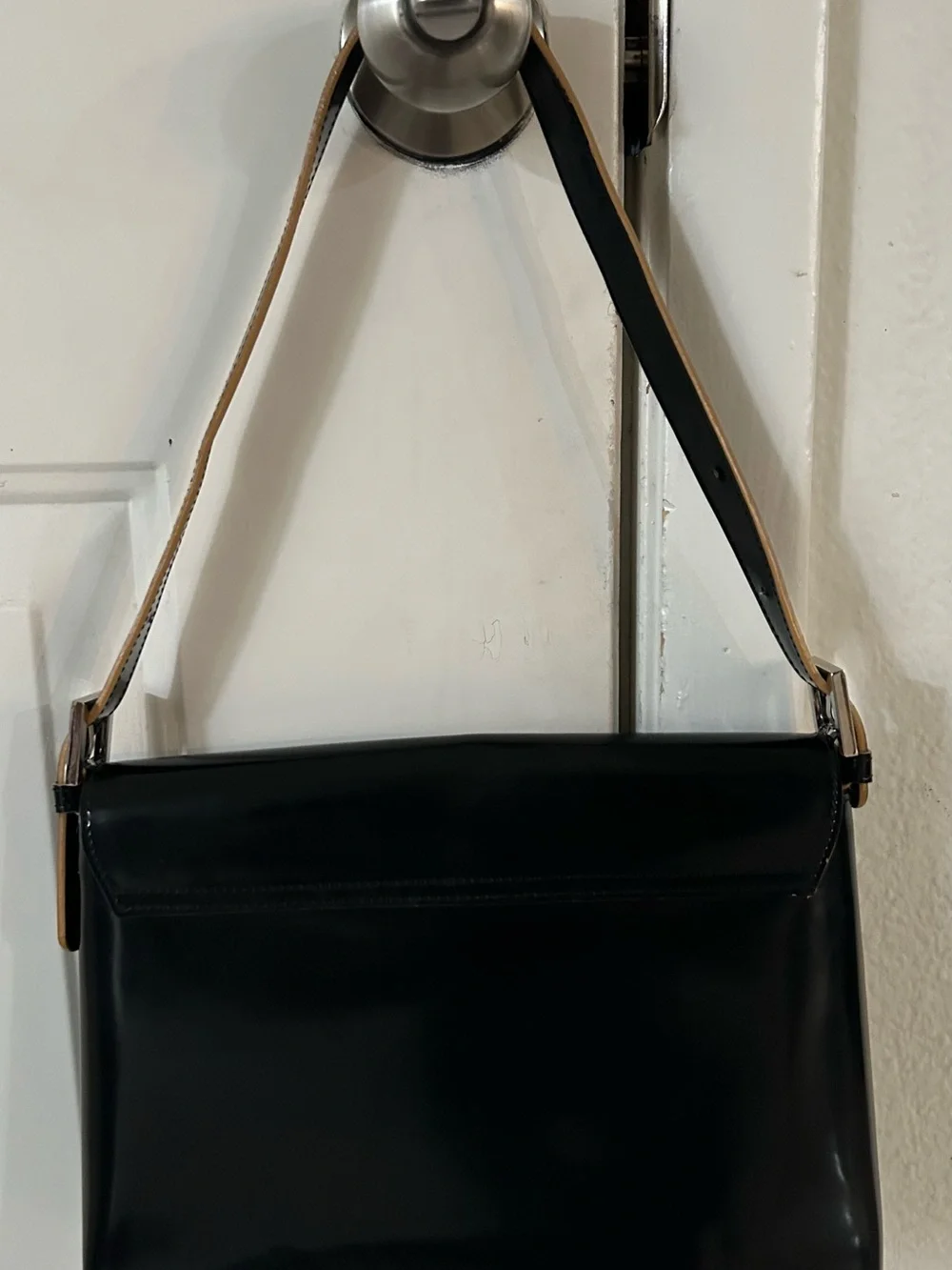 kate spade Black Shoulder Bag with Tan Strap